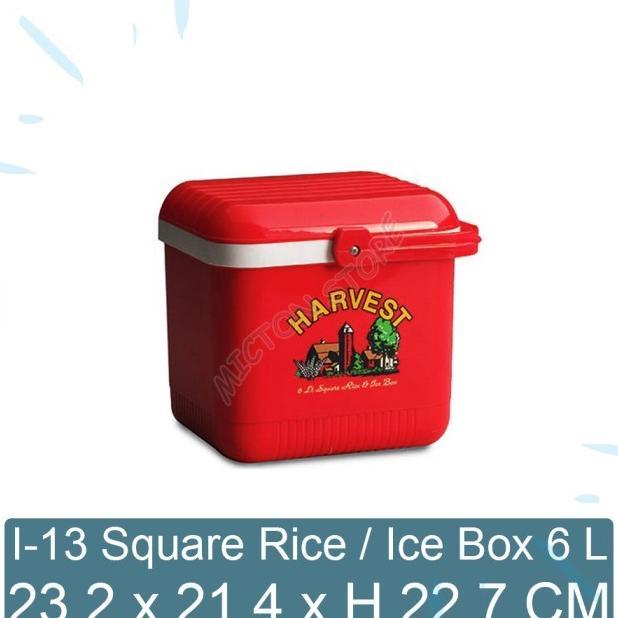 Micton Lion Star I-13 Square Rice Ice Box 6 Liter Termos Nasi Es Batu