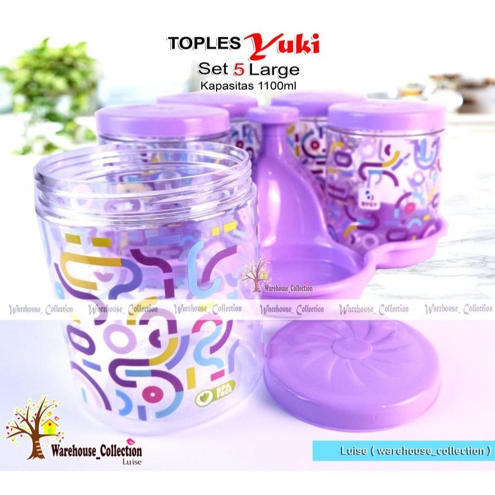 NEW!! TOPLES YUKI 1100 ML + NAMPAN  SET 5 LARGE // SET 3 LARGE // TOPLES KUE LEBARAN CANTIK // TOPLE