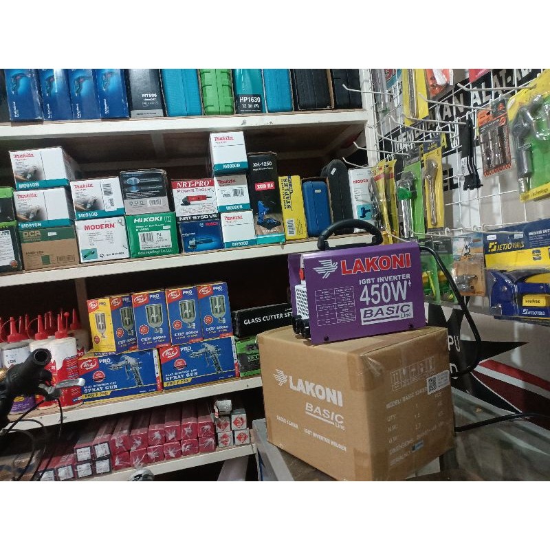 Mesin Las Lakoni Basic 450 Watt Travo Las Lakoni Inverter 450Watt