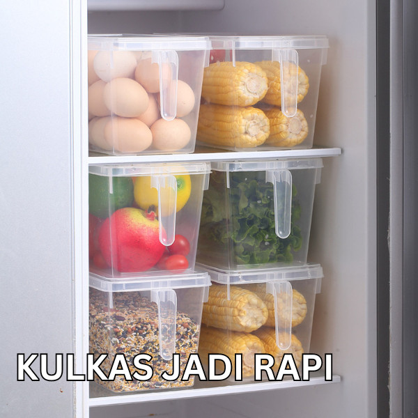 Kotak Kontainer Makanan Kulkas | Food Storage Box Kotak Penyimpanan | Refrigerator Storage Box Sayur