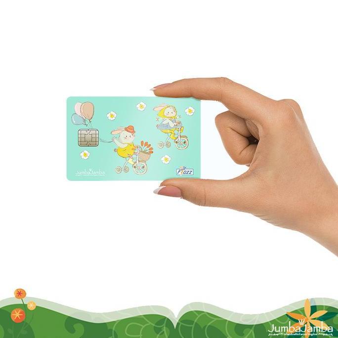 TERMURAH - Kartu Flazz Gen 2 Uang Elektronik - Rabbits on Bicycle Edition E-Payment Card