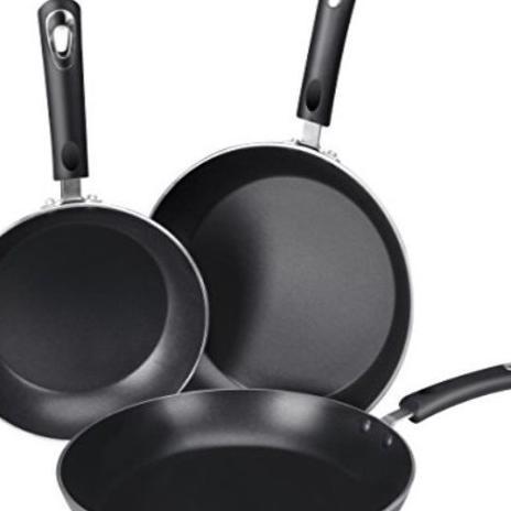 Frying Pan 3 Set Wajan Teflon Anti Lengket Teflon Fry Pan 1 Set 3 Pcs