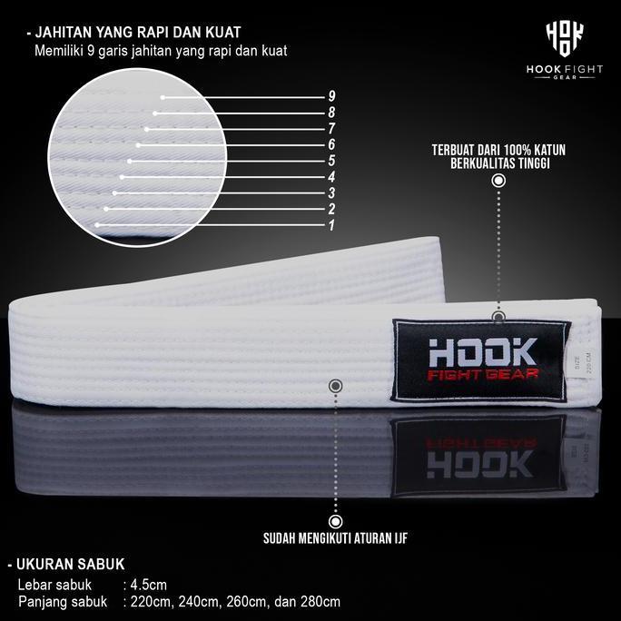 Sabuk Judo Hook Judo Belt Karate Silat Taekwondo Belt Judo Hook Sabuk (TERBAIK) (TERBARU) (TERMURAH)