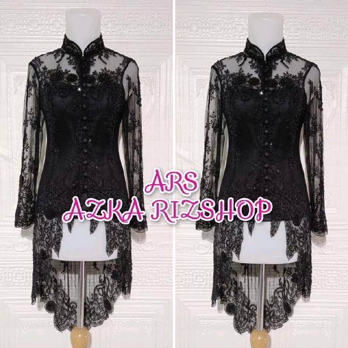 atasan kebaya wisuda kebaya pesta silver modern