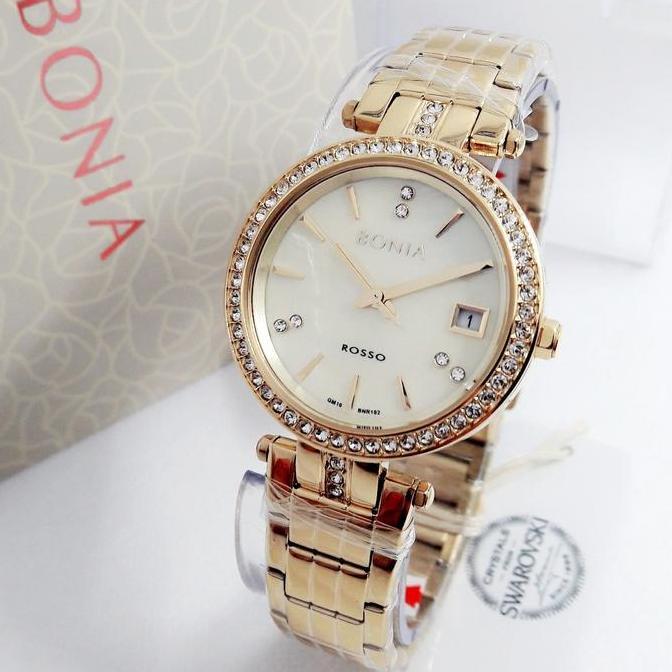 jam tangan wanita BONIA BNR 102-2222s crystals SWAROVSKI