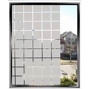 Sandblast Kaca / Stiker Kaca Film Motif Kotak Buram 3D Glitter - Lebar 120