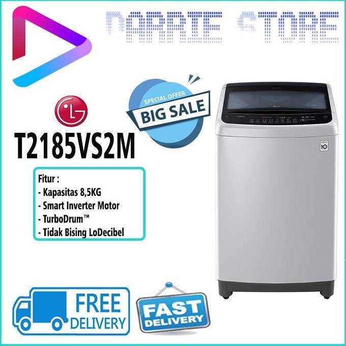 LG T2185VS2M MESIN CUCI LG 8,5 KG WASHER T-2185VS2M T2185 2185VS2M