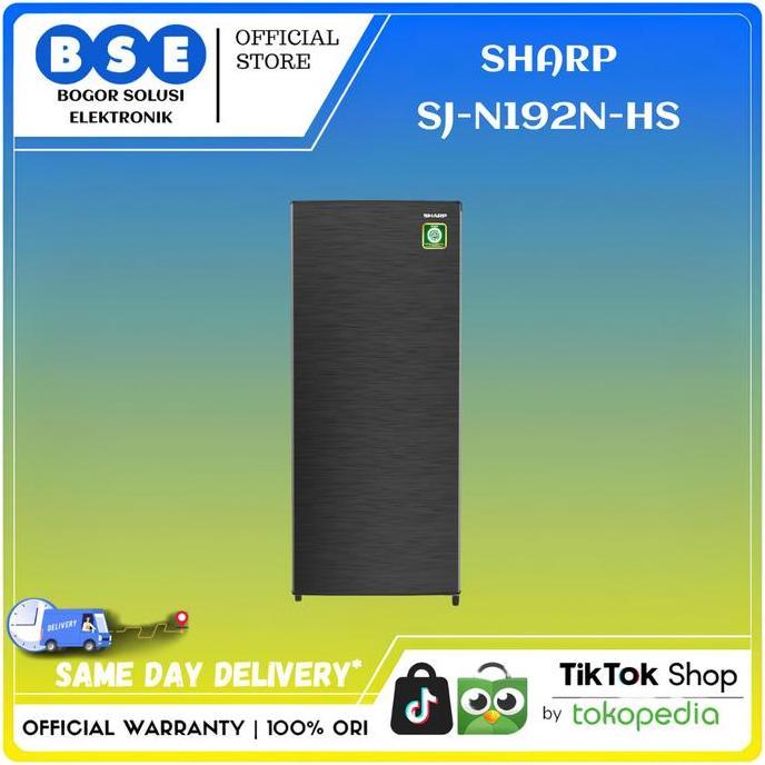 Kulkas 1 Pintu Sharp SJ-N192N-HS Low Wattage Kulkas Sharp 184 liter SJ N192N