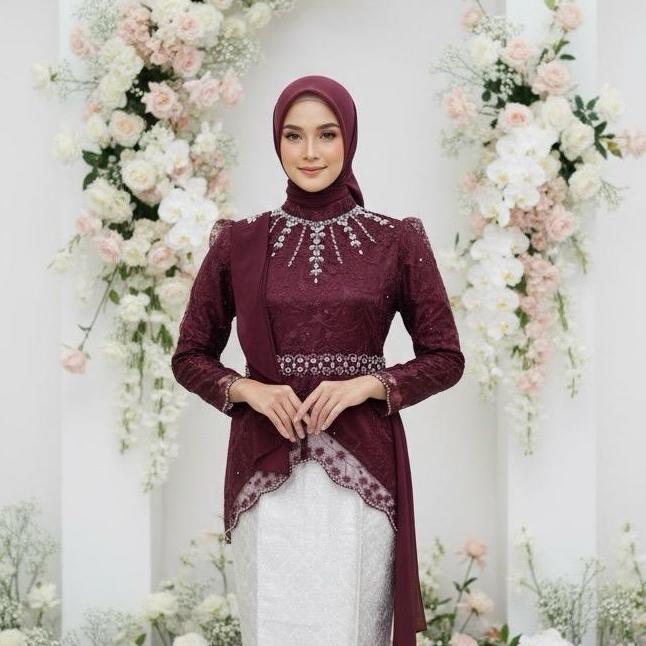 Baju Kebaya Wanita Untuk Pesta / Kebaya Wisuda Modern / Atasan Kebaya Premium / Kebaya Kondangan