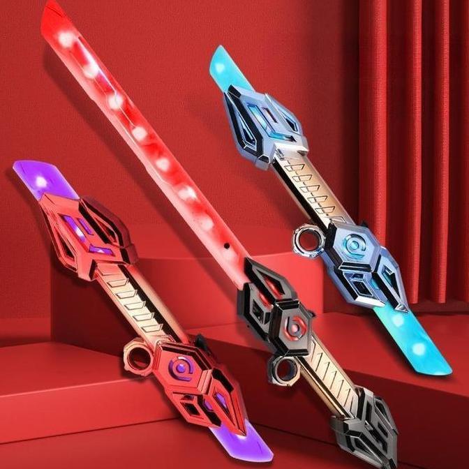 NODIA Pedang Bermata Dua Pedang Laser Star Wars Berkepala Dua Dua Dalam Satu Pedang Teleskopik Keren