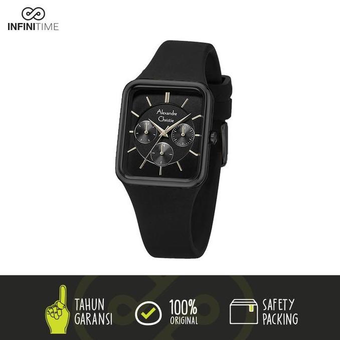 Jam Tangan Alexandre Christie AC 2744 Full Black Wanita