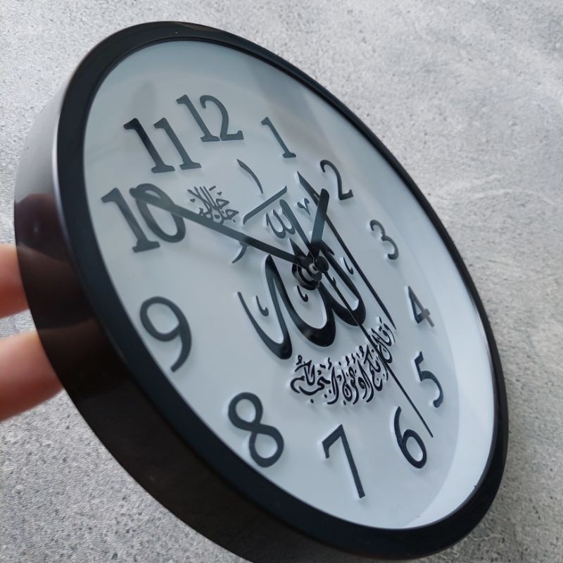 Jam Dinding Kaligrafi Arab Ukir Jam Meja Kaligrafi 18Cm