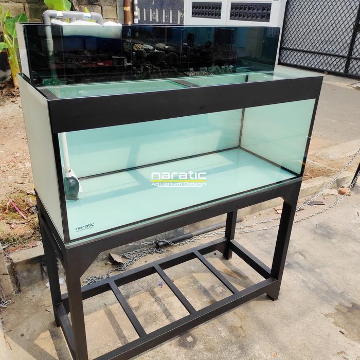 Aquarium fullset 120x50x50 10mm rak holo 4x6