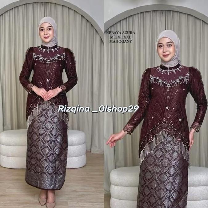 Baju Kebaya Wanita Modern / Setelan Kebaya Untuk Pesta /Setelan Kebaya Wisuda Kekinian/Atasan Kebaya