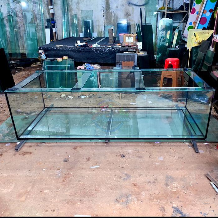 AQUARIUM KACA 200X70X70 FULL KACA 12MM LEM HITAM