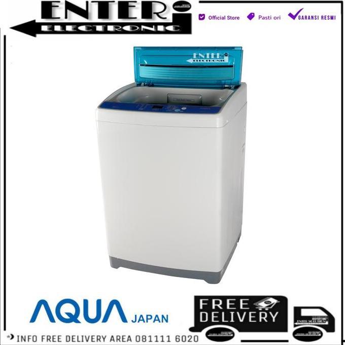 AQUA JAPAN AQW77DH - MESIN CUCI 1 TABUNG AQUA SANYO 7 KG AQW 77D H