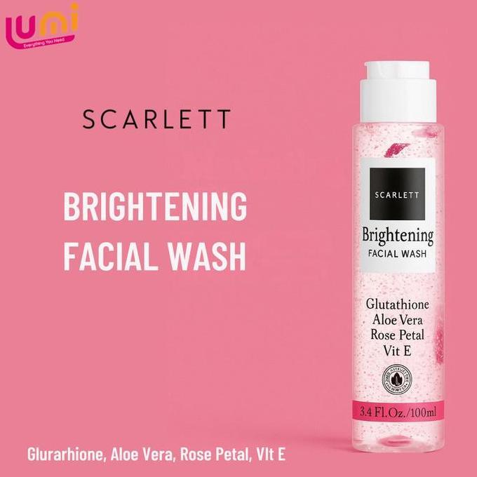 PONETTIA SCARLETT WHITENING FACIAL WASH ORIGINAL PEMUTIH WAJAH PEMBERSIH WAJAH