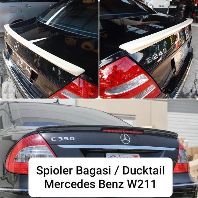 SPOILER BAGASI DUCKTAIL REAR TRUNK MERCY MERCEDES W211 MODEL AMG STYLE PROMO