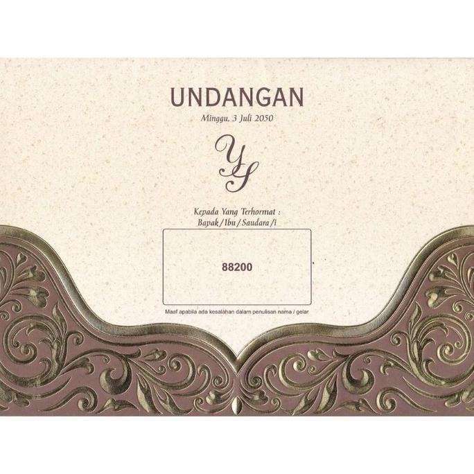Undangan Blangko kosong ERBA 88200 isi 100 Lembar