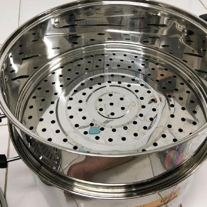 Panci/Pot Kukus Stainless Besar 40cm (TERBAIK) (TERBARU) (TERMURAH)