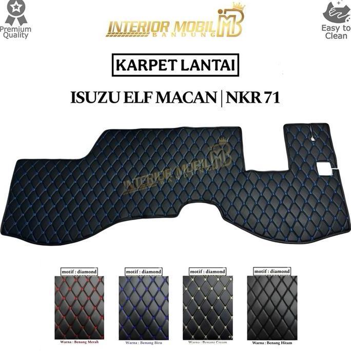 Karpet Lantai Isuzu Elf Macan Nkr 71 Motif Diamond Premium Quality Mudah Dibersihkan Car Asli