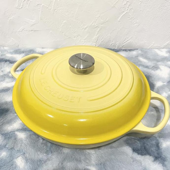 Le Creuset Braiser 30cm Soleil Yellow (TERBAIK) (TERBARU) (TERMURAH)