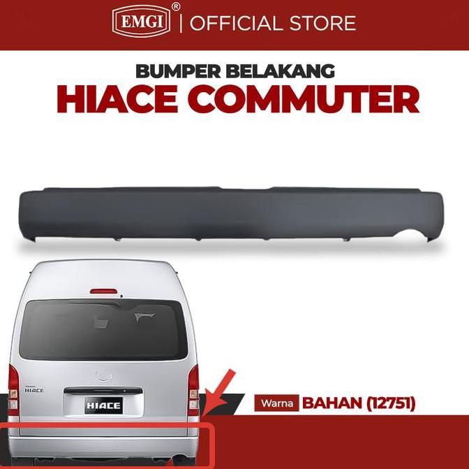 Emgi - Bumper Bemper Belakang Hiace Commuter Hitam Bahan 2014 Keatas Harga Khusus