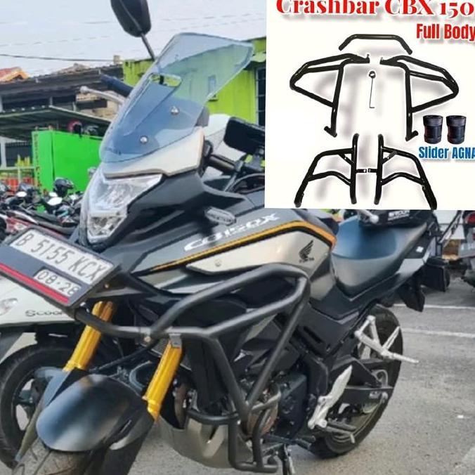 Tubular Honda Cb150X Aksesoris Cb150X Pelindung Body Motor Crashbar Cb 150Rx Plus Baut Motorcycle Be