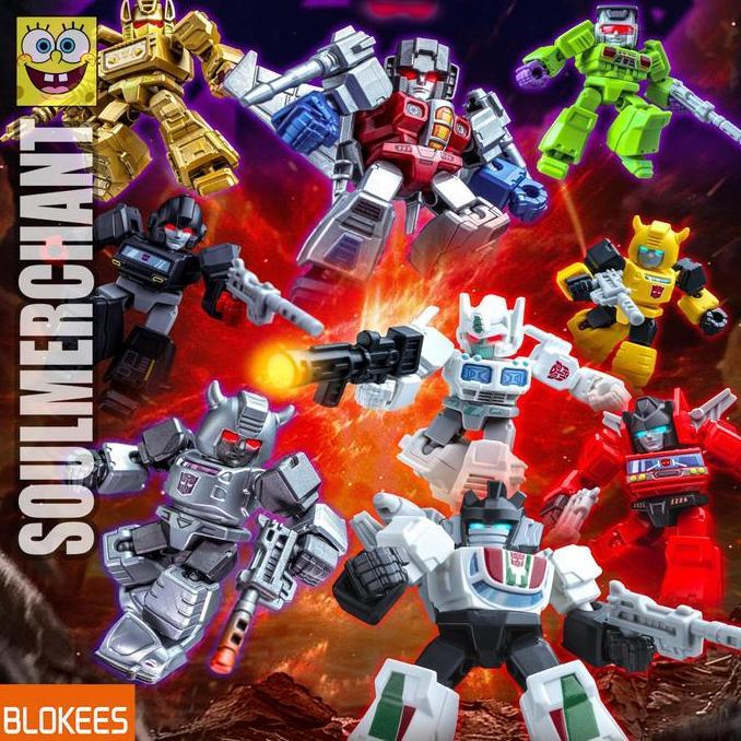 Blokees Transformers Defender Version 02 Mix Bebas Pilih Bumblebee Starscream Secret New