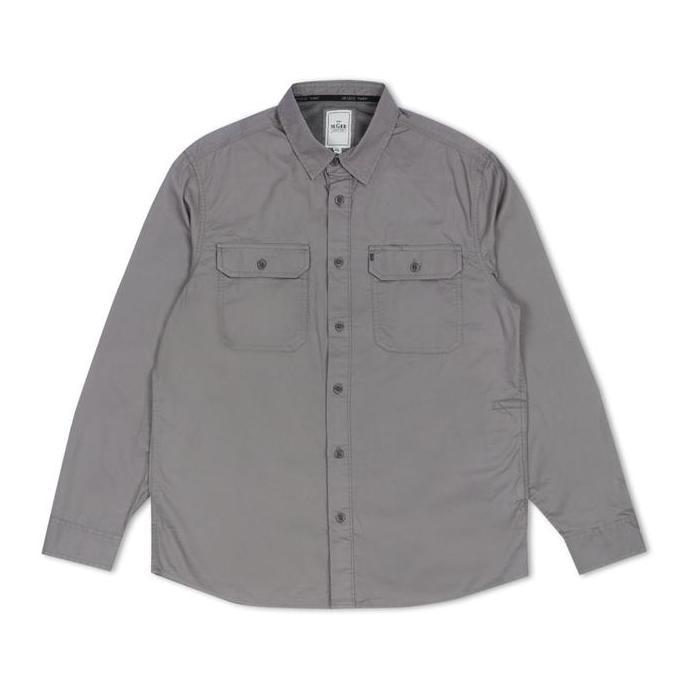 M.Gee Kemeja Pria Lengan Panjang Outdoor Mgee Camper C032 Grey