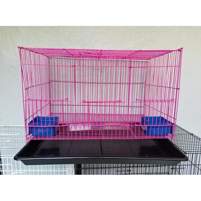 GROSIR Kandang Besi Lipat 50x30x30 Kandang Kucing Kitten Anjing Kelinci Kandang Burung Kandang Kelin