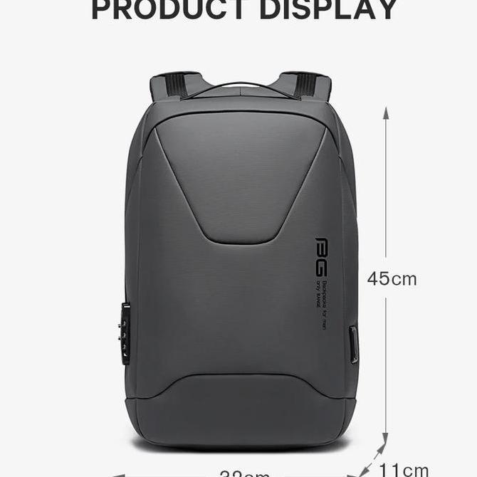 Bange Tas Ransel pria Tas Laptop Tas Kerja pria Backpack BG22188 Hitam