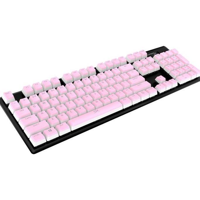 Giocare- Hyperx Keycaps Gaming Pudding Pbt - Black / White / Pink