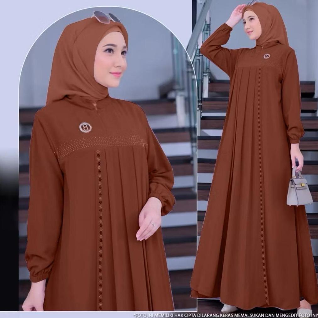 BEST SELLER ANGGUN DRESS PAKAIAN VIRAL 2026 BAHAN CERUTYBABYDOLL GAMIS PESTA MEWAH DRES KONDANGAN GA
