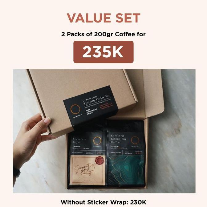 Javanegra Value Set 1 box isi 2x200gr Kopi