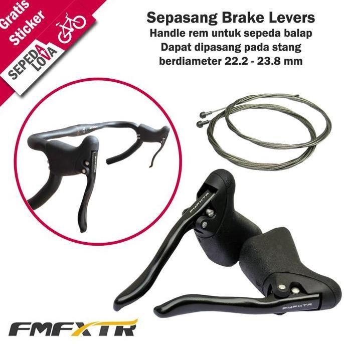 1 Set Handle Brake Levers Stang Handelbar Sepeda Balap