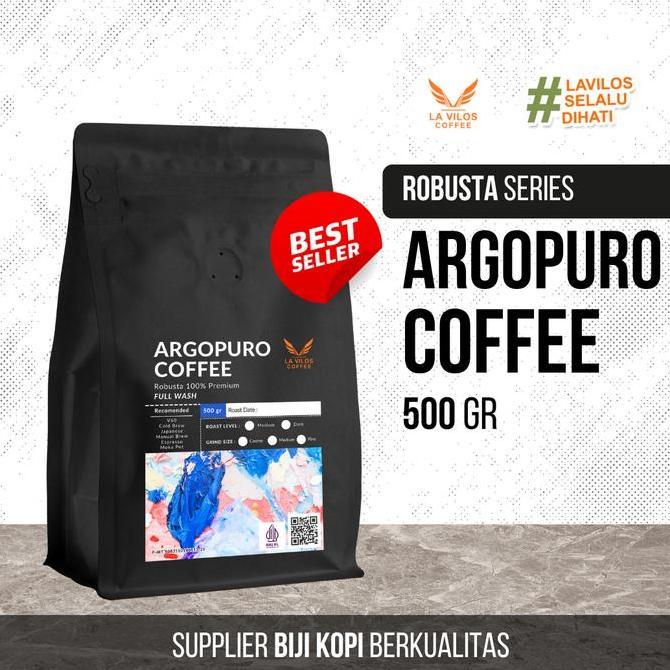 LA VILOS - Argopuro Coffee - 500 gr | Biji Kopi Aroma Espresso Espreso Bubuk Tubruk Exelso Robusta A