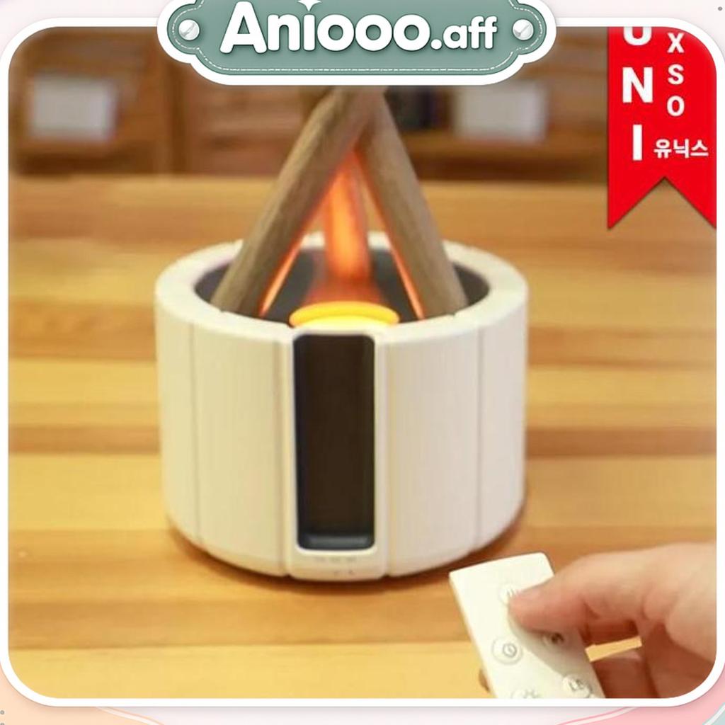 Unixso Bonfire Diffuser Humidifier Ultrasonic Aromatherapy Api Unggun Pelembab Ruangan Kamar Udara R
