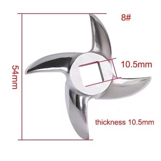 TERLARIS PISAU GILING DAGING NO 8/12# STAINLESS STEEL PISAU GILING DAGING