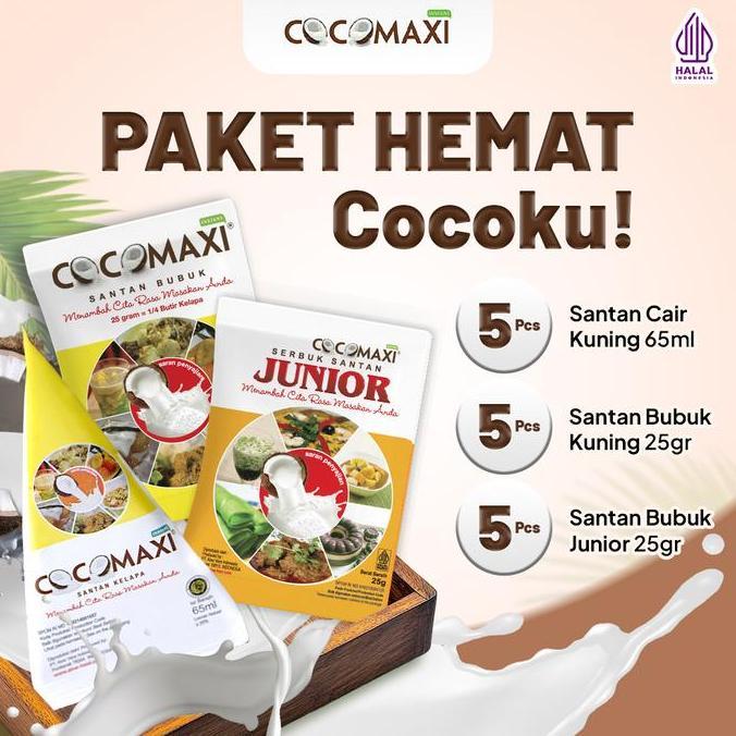 Murah Cocomaxi Paket Hemat Cocoku Santan Cair Santan Bubuk Cocomaxi