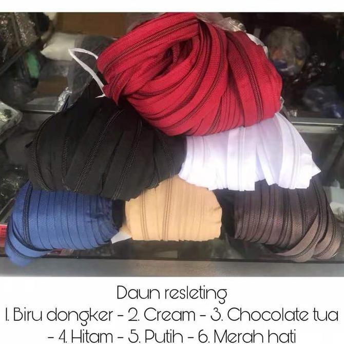 1roll daun sleting nylon no.5 / daun resleting nylon no.5