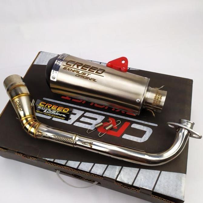 100% ORI Knalpot racing Creed Exhaust + db killer for Vario 125 150 160, Beat fi scoopy, Nmax Aerox1