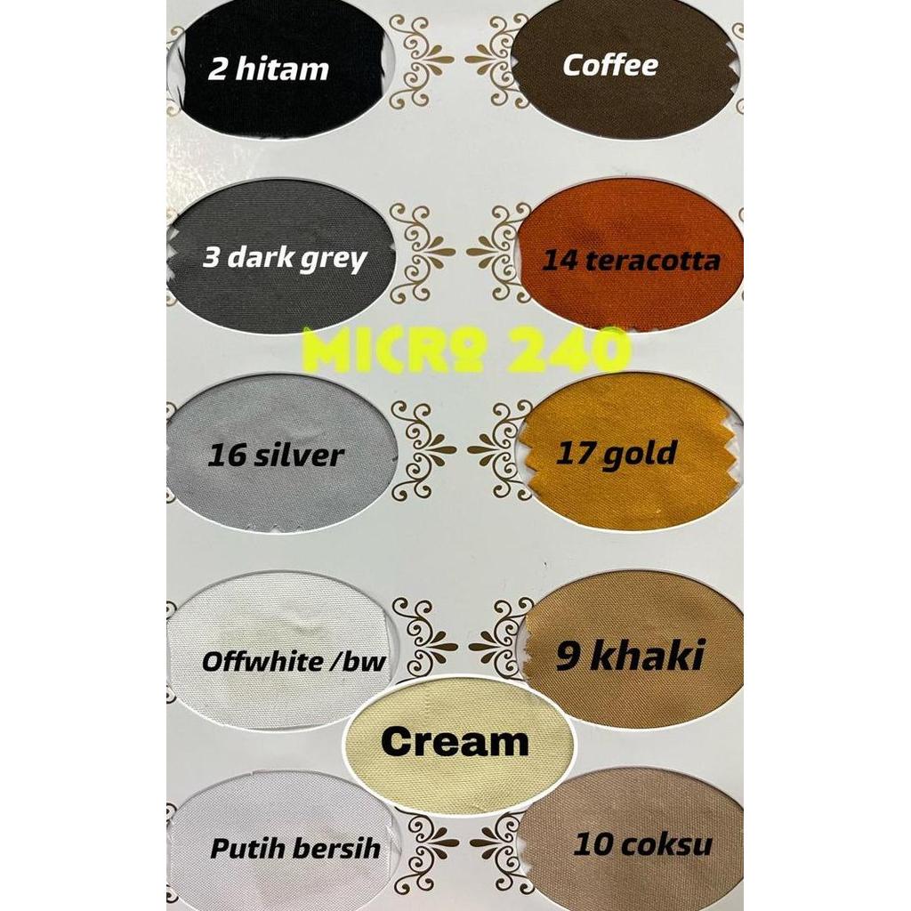 Multi Kain micro microtex lebar 2.4 meter harga roll an