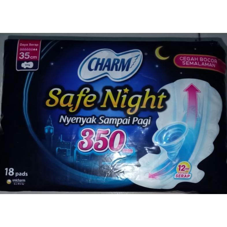 Charm safe night 35 cm 18 pads