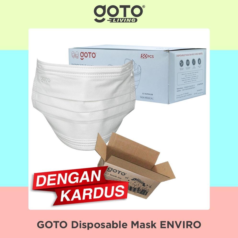 (Special Offer) Goto Enviro Mask 3 Ply Facemask Masker 3Ply