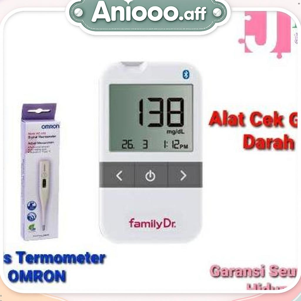 Alat Cek Gula Darah Family Dr Blood Glucose Gratis Thermometer Omron