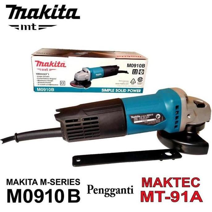 HARGA DISC - Makita Makita M0910B versi baru Maktec MT91A MT 91 Hand Grinder Gerinda Tangan 4 Toggle