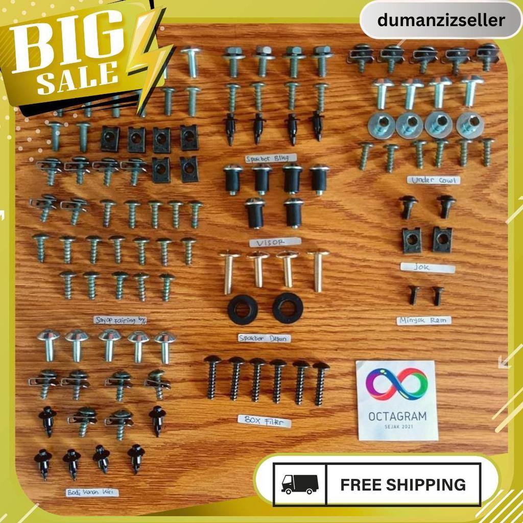 Baut Full Set Body Gsx 150R/Baut Body Full Set Suzuki Gsx 150R Termurah