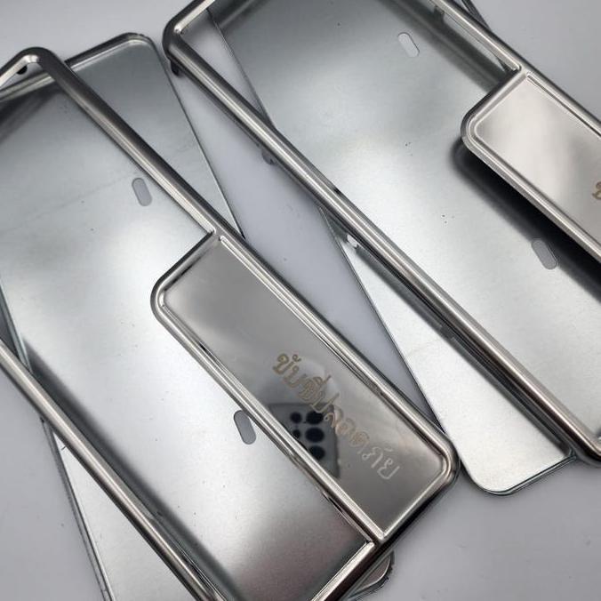 Dudukan Plat Nomor Besi Chrome - Cover Plat Nomor Motor Universal [terbaik]