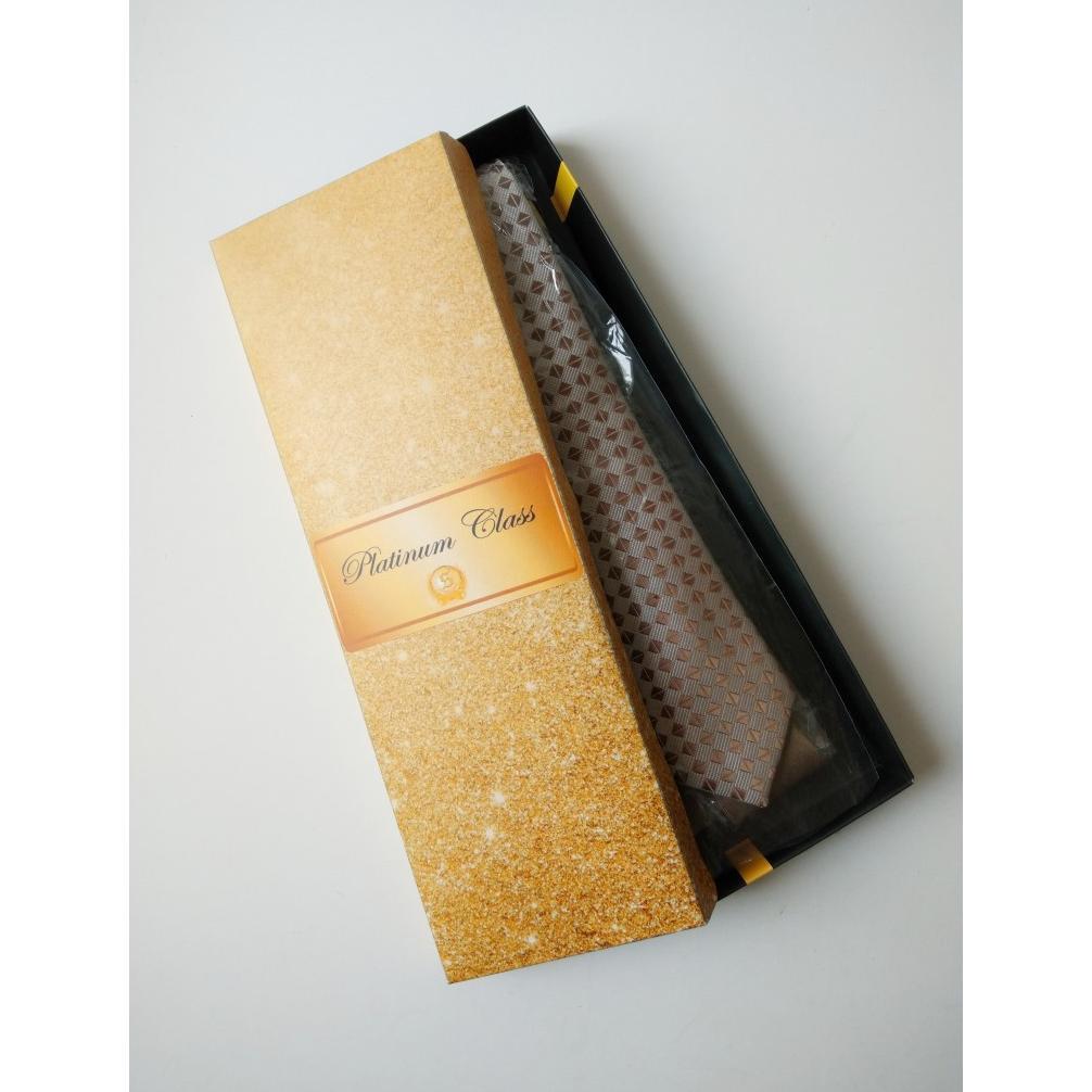 Dasi pria slim gold emas platinum class